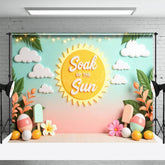Lofaris Soak Up The Summer Cartoon Hawaii Vibes Backdrop
